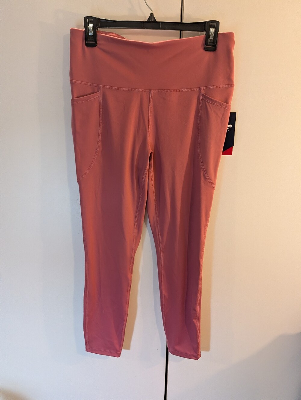 Women's XL Yoga High-Waist Pocket Active Leggings - Dusty Rose NWT